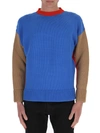 OPENING CEREMONY OPENING CEREMONY LOGO COLOUR BLOCK KNIT JUMPER