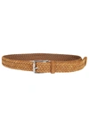 TOD'S TOD'S BRAIDED BUCKLE BELT