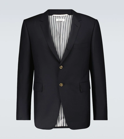 Thom Browne Blue Wool Double-breasted Jacket