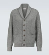 BRUNELLO CUCINELLI WOOL AND CASHMERE SHAWL CARDIGAN,P00580954