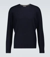 Brunello Cucinelli Cashmere Sweater Crewneck Knitwear In Bleu Marine