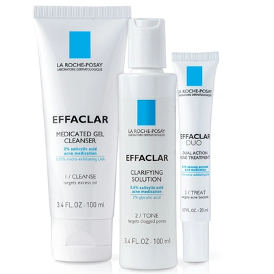 LA ROCHE-POSAY EFFACLAR 3 STEP ACNE TREATMENT SYSTEM