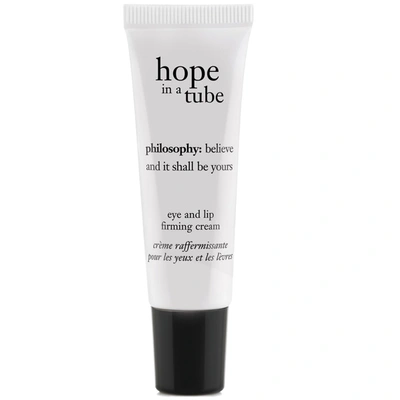 Philosophy Hope In A Tube High-density Eye And Lip Firming Cream In Cream / Creme