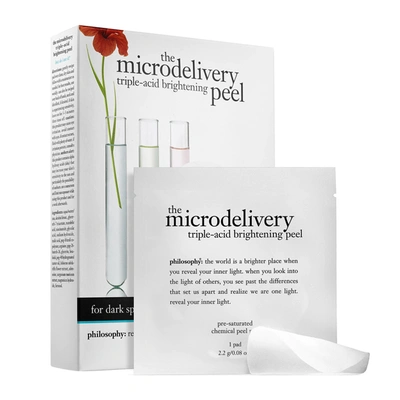 Philosophy The Microdelivery Triple-acid Brightening Peel 12 X 0.08 oz/ 2.2 G Pre-saturated Chemical Peel Pads