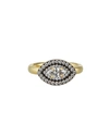JEMMA WYNNE PRIVE GOLD MARQUISE DIAMOND RING,PROD240650015