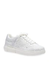 Kate Spade Lift Eyelet Low-top Fashion Sneakers In Optic White