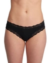 Fleur't Iconic Lace-trim Thong In Wildflowers