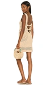 House Of Harlow 1960 X Sofia Richie Aylah Crochet Dress In Almond