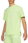Nike Sportswear Oversize Embroidered Logo T-shirt In Liquid Lime