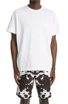 BURBERRY RONIN LOGO EMBROIDERED OVERSIZE ORGANIC COTTON T-SHIRT,8042233
