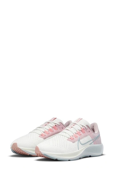 Nike Air Zoom Pegasus 38 Running Shoe In Sail/ Ocean/ Pink/ Crimson