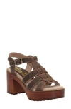 Sbicca Oakdale Clog Sandal In Chocolate Leather