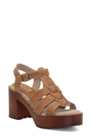 Sbicca Oakdale Clog Sandal In Tan Leather