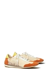 Tory Burch Tory Sneaker, Extended Width In New Ivory/ Rust