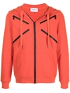 Ports V Zip-embellished Hooded Jacket In Orange