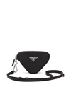 Prada Re-nylon Logo Pouch In Schwarz