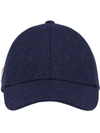 Prada Re-nylon Triangle Logo Cap In Blau