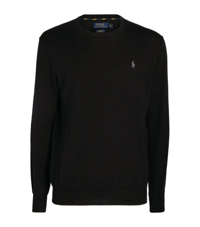 Polo Ralph Lauren Pima Cotton Sweater In Black