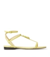 JIMMY CHOO ALODIE LEATHER SANDALS,16905161