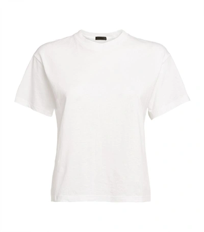 Atm Anthony Thomas Melillo Schoolboy Cotton Crewneck T-shirt In White