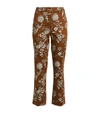 MAX MARA FLORAL TAILORED SCRIVIA TROUSERS,16921567