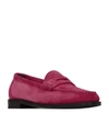 SAINT LAURENT SUEDE PENNY LOAFERS,16925340