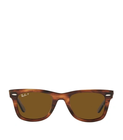 Ray Ban Wayfarer Sunglasses In Brown