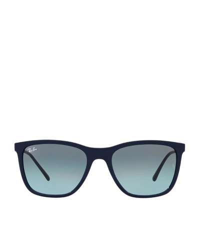 Ray Ban Gradient Sunglasses In Blue