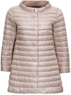 HERNO ROSSELLA DOWN JACKET IN PINK NYLON