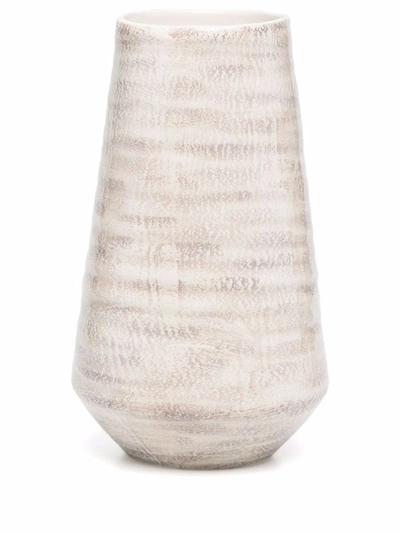 Brunello Cucinelli 纹理陶瓷花瓶（44厘米） In Neutrals