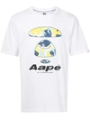 AAPE BY A BATHING APE LOGO-PRINT SHORT-SLEEVED T-SHIRT