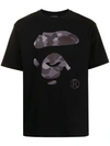 A BATHING APE LOGO-PRINT SHORT-SLEEVED T-SHIRT