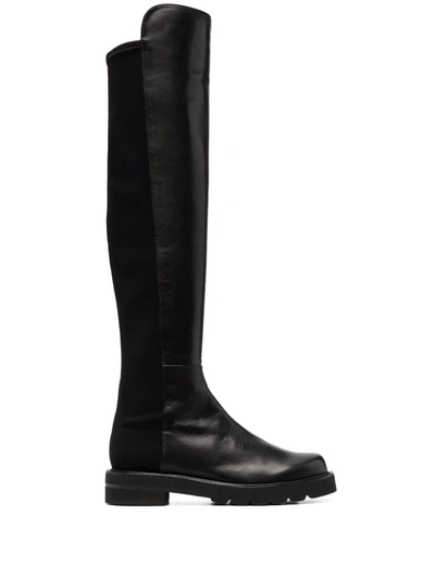 STUART WEITZMAN 5050 LIFT PANELLED BOOTS