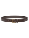 The Row Classic Leather Belt In Mocha