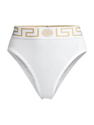VERSACE WOMEN'S GRECA HIGH-RISE BRIEFS,400013800543