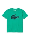 Lacoste Kids' Little Boy's & Boy's Crocodile Print Tee In Palm