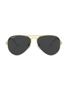 Ray Ban Rb3025 55mm Aviator Sunglasses In Black Gold
