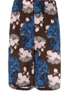 Undercover Rose-print Bermuda Shorts In Braun