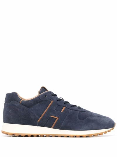 Hogan H383 Sneaker H Leather In Blue