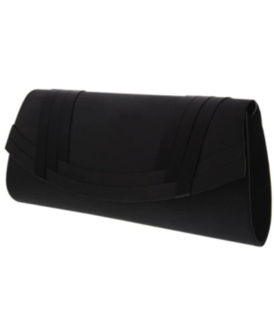 Nina Women's Classic Satin Clutch In Black