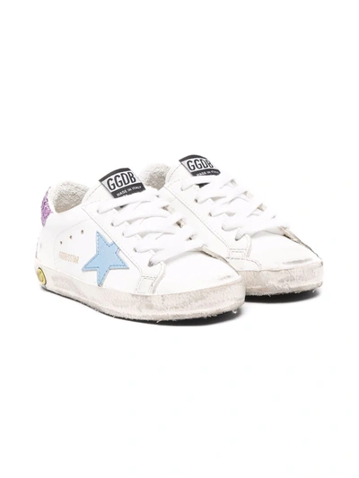 Golden Goose Kids' Superstar Low-top Leather Trainers In White