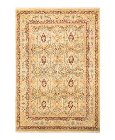 Adorn Hand Woven Rugs Mogul M1749 6'1" X 9'4" Area Rug In Ivory