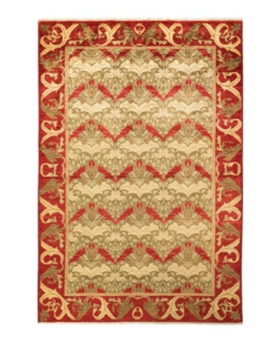 Adorn Hand Woven Rugs Arts Crafts M1686 5'10" X 9'1" Area Rug In Red