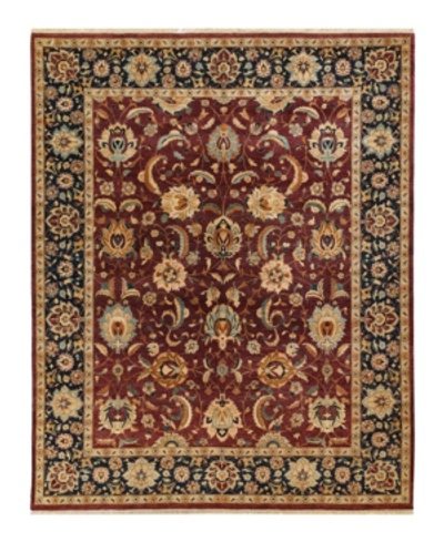 Adorn Hand Woven Rugs Mogul M1160 8'2" X 10'6" Area Rug In Burgundy