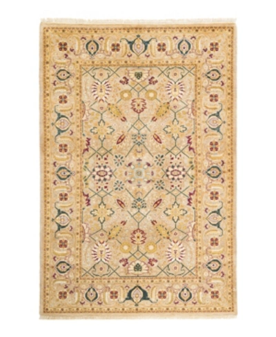 Adorn Hand Woven Rugs Mogul M1251 4'2" X 6'2" Area Rug In Ivory