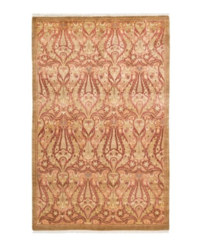 Adorn Hand Woven Rugs Closeout!  Mogul M1530 4'2" X 6'7" Area Rug In Gold-tone
