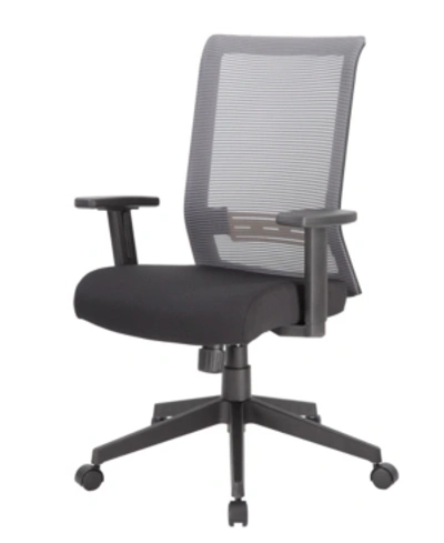 Boss Office Products Mesh Task Chair In Gray And Black