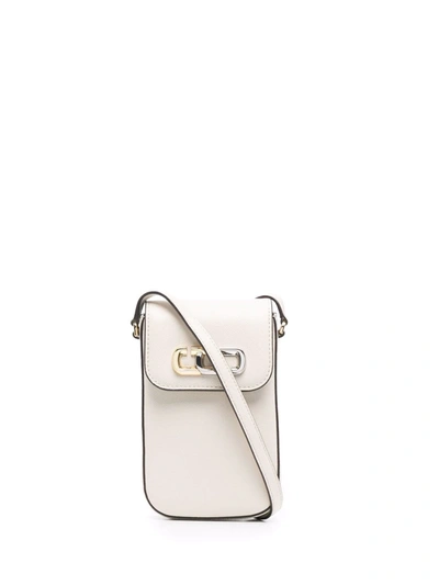 Marc Jacobs The J Link Leather Phone Crossbody In Ivory/gold