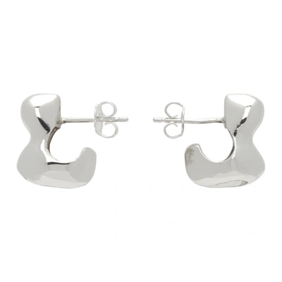 Agmes Silver Simone Bodmer Turner Edition Small Bubble Hoop Earrings In Sterling Silver