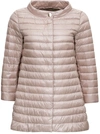 HERNO ROSSELLA DOWN JACKET IN PINK NYLON,PI0767DIC120174030